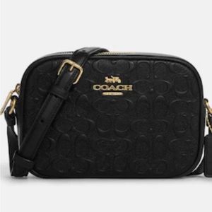 Coach Jamie Embossed C’s Leather & Canvas Camera Crossbody Bag NWT’s